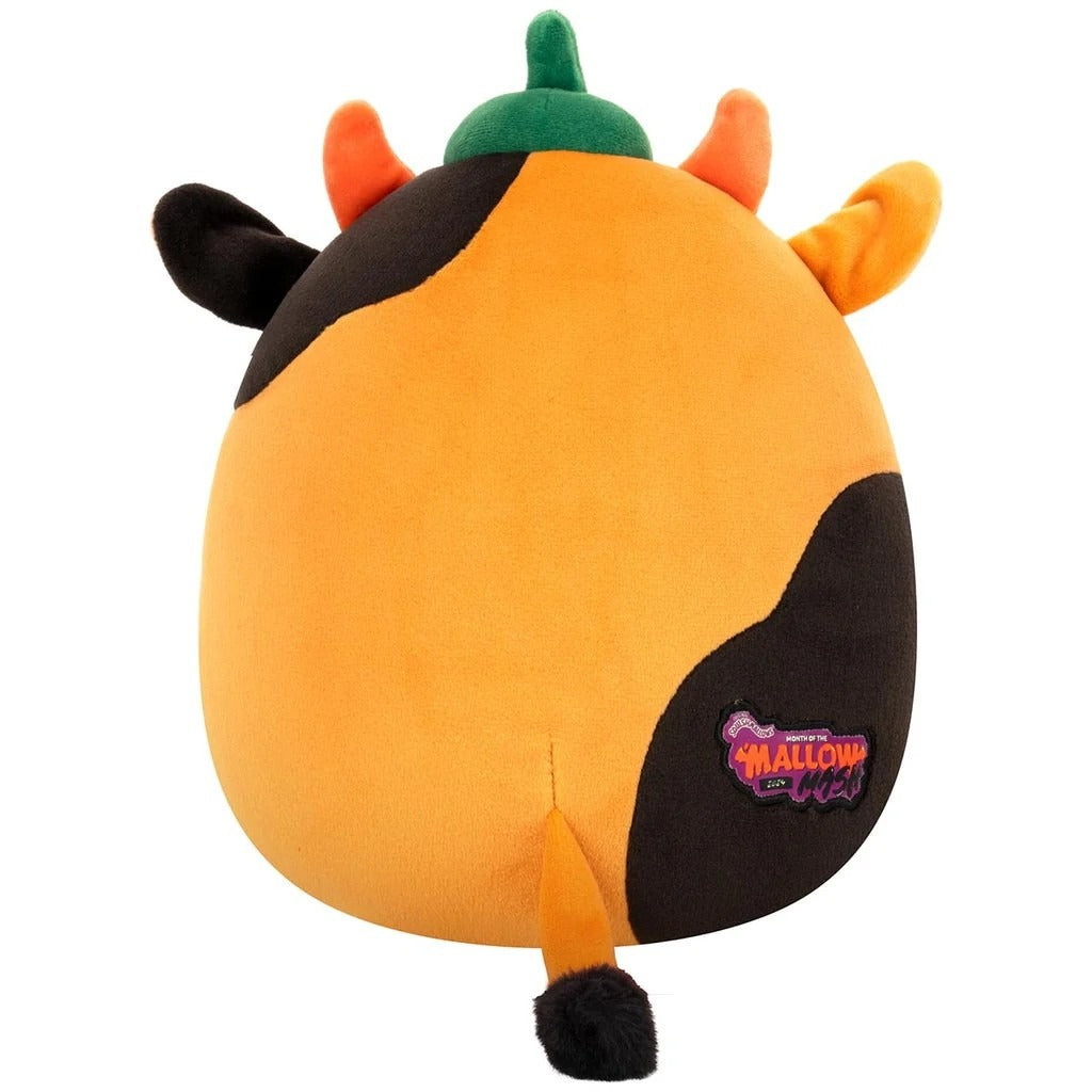Squishmallows Connor the Pumpkin Cow 8 Inch Rare Mallow Mash Series