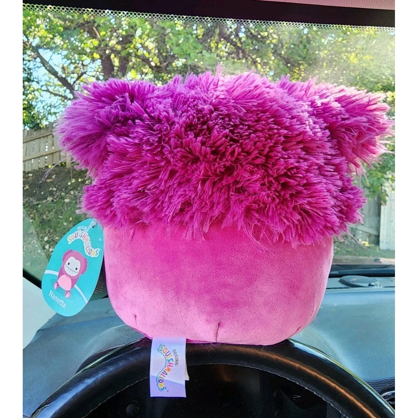 Squishmallows Nanette The Bigfoot Raspberry Pink Purple 8 Inch Exclusive