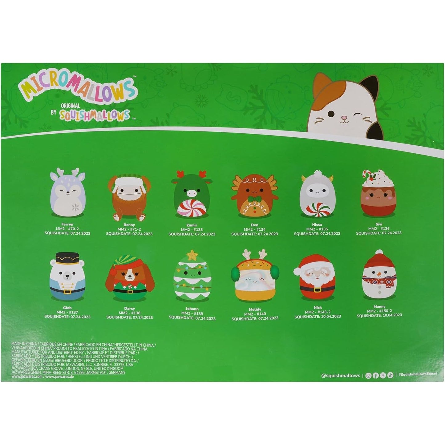 Squishmallows Advent Calendar Micromallow Limited Edition 12 Day 2024