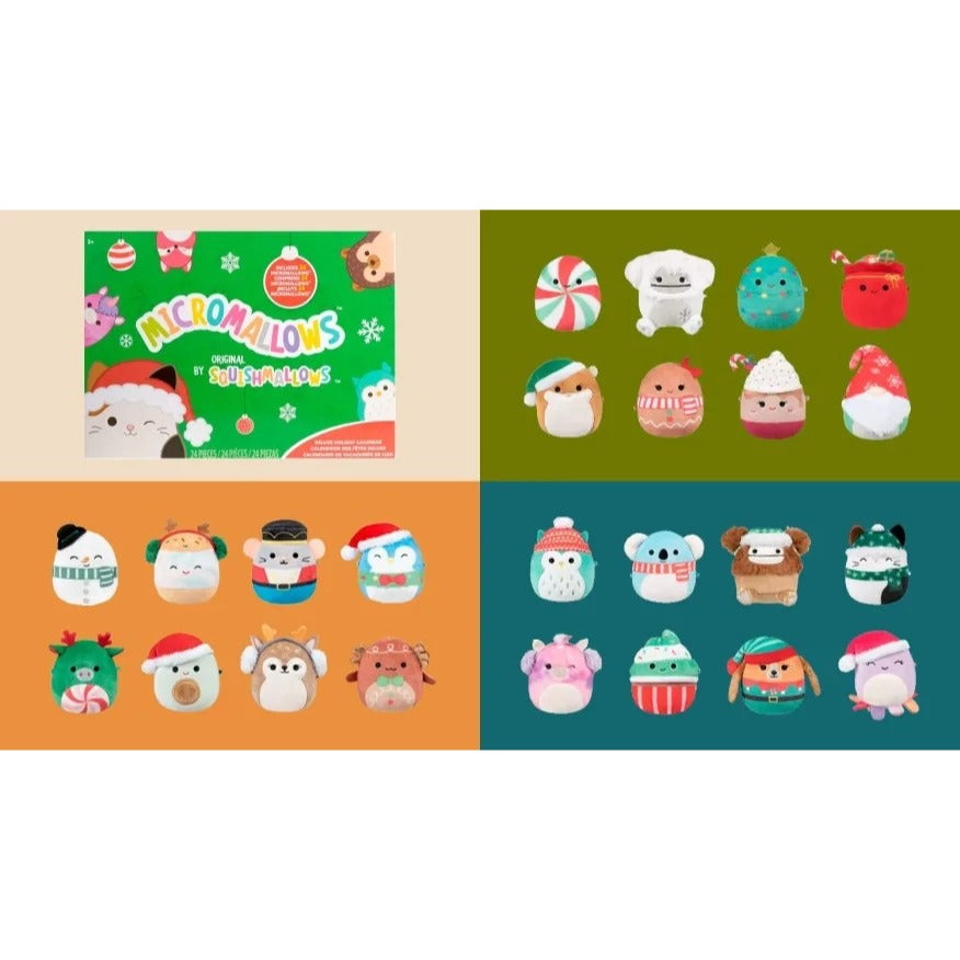 Squishmallows 24 Day Micromallows Holiday Advent Calendar 2024 Exclusive