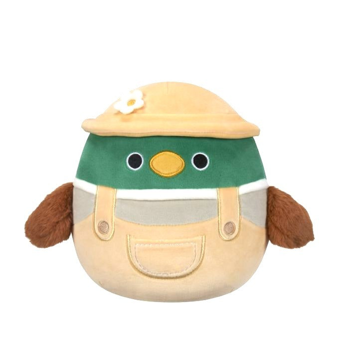 Squishmallows Avery the Duck Mallard with Hat and Overalls 5 Inch Rare