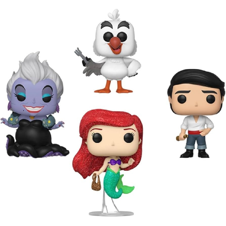 Funko Pop! Disney's The Little Mermaid 4 Pack Diamond Limited Edition