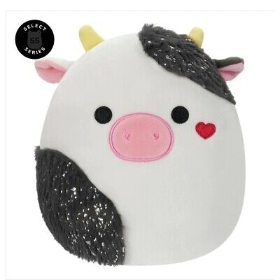 Squishmallows Connor the Cow 8 Inch Valentine Rare Select Series