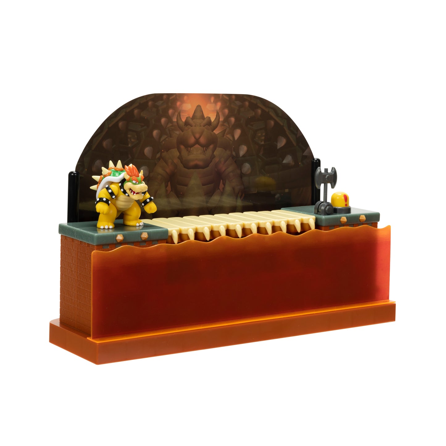 Nintendo Super Mario Deluxe Bowser Battle Playset with Bowser Figure