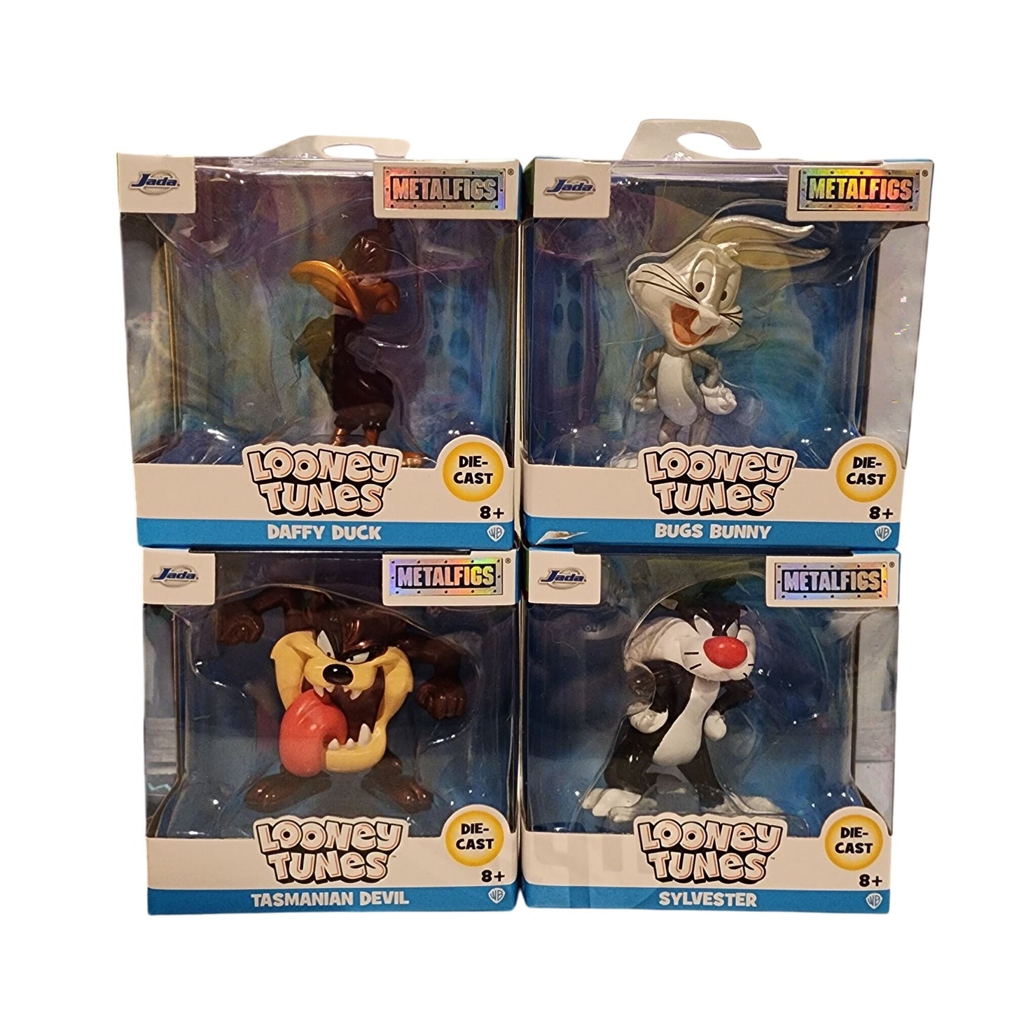 Metalfigs Die-Cast Looney Tunes Daffy Bugs Bunny Taz and Sylvester Complete Set