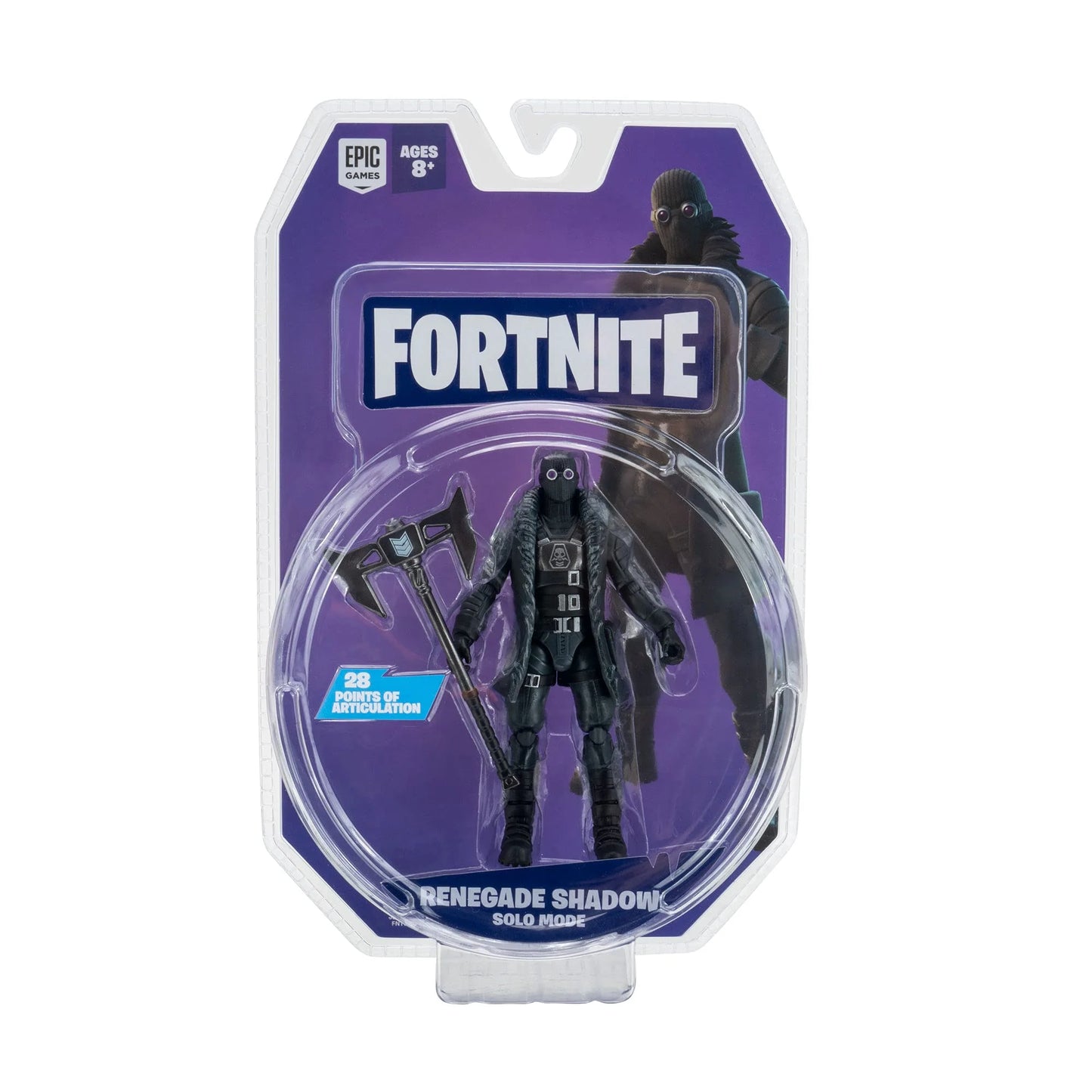 Fortnite Renegade Shadow 4 Inch Figure with 28 Points of Articulation