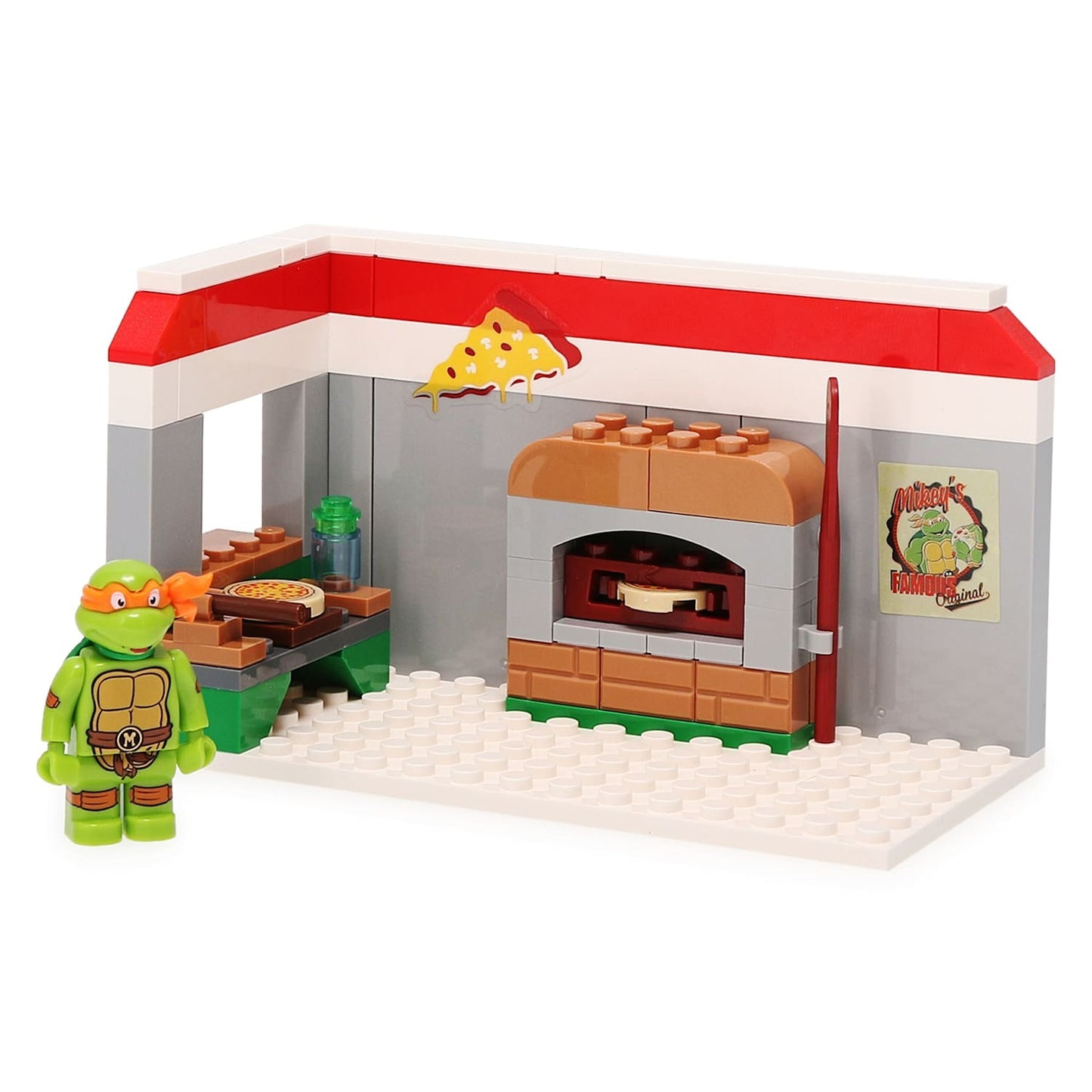 Teenage Mutant Ninja Turtles Snap & Switch Construction Set Bundle Vending Machine Donnies Lab Pizza Parlor With Mikey