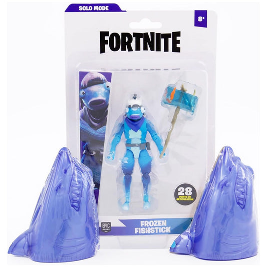 Fortnite Frozen Fishstick 4 Inch Figure with 28 Points of Articluation