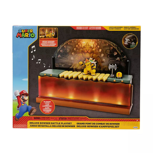 Super Mario Bowser Battle Playset With 2.5 Inch Bowser Figure