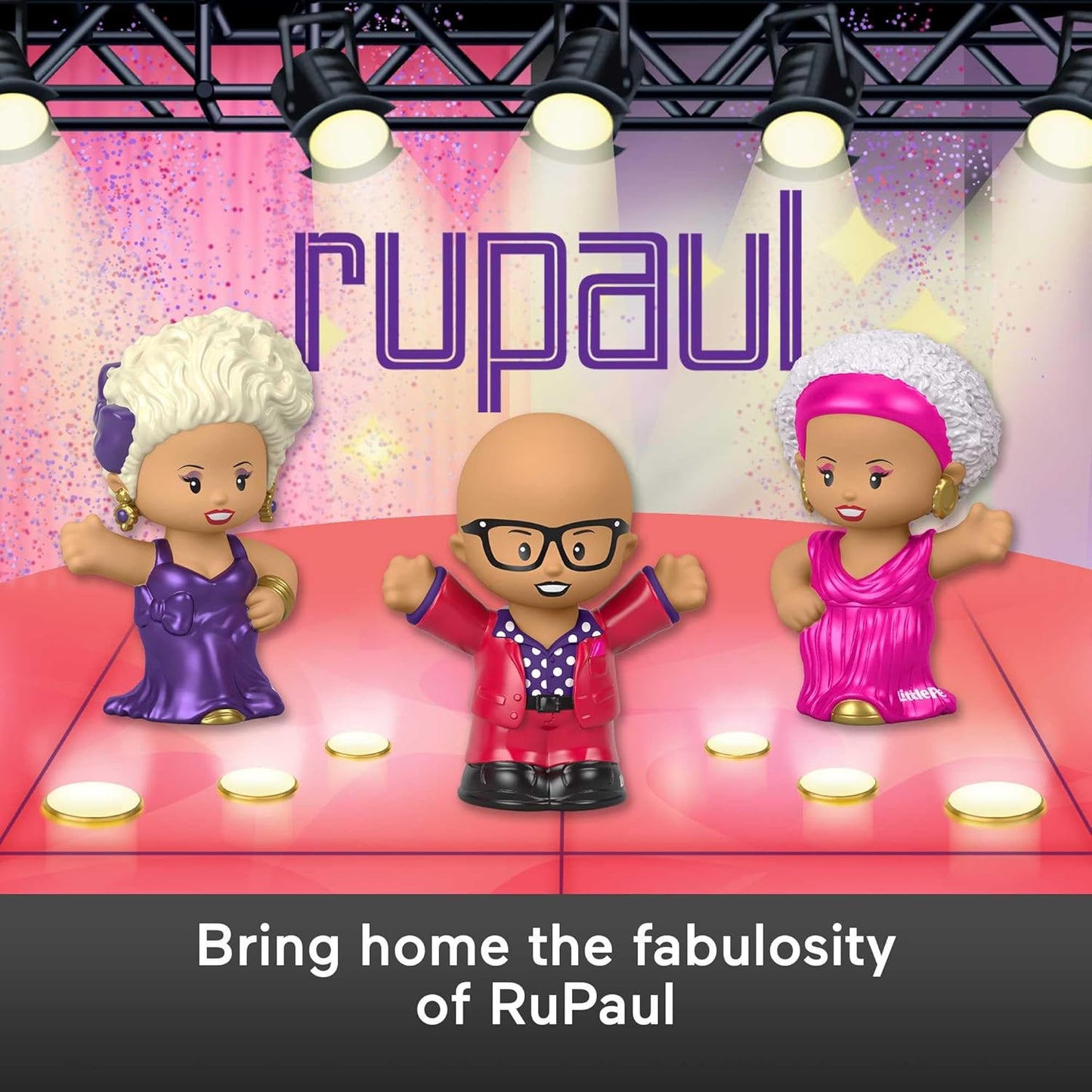 Little People Collector Rupaul Special Edition Set, 3 Figures in a Display Box by Fisher Price