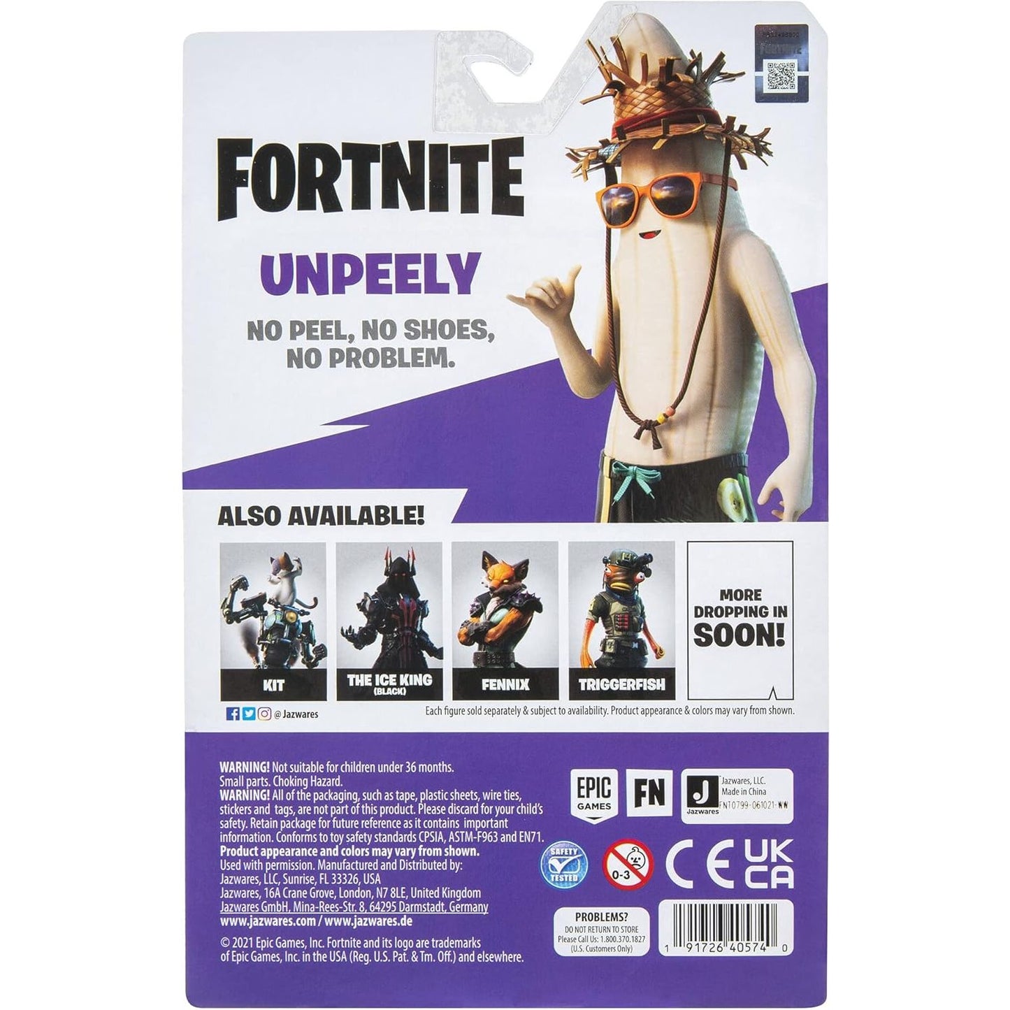 Fortnite Unpeely 4 Inch Figure with 28 Points of Articluation