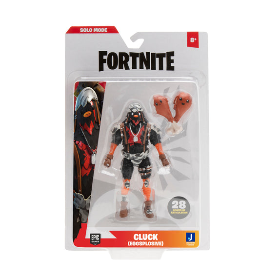 Fortnite Cluck Eggsplosive 4 Inch Figure with 28 Points of Articulation