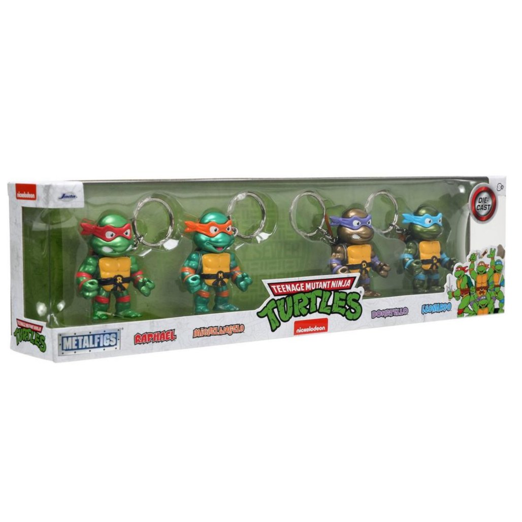 Teenage Mutant Ninja Turtles Die Cast Keychains 4 Pack Exclusive