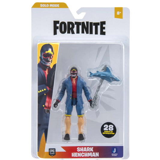 Fortnite Shark Henchman 4 Inch Figure with 28 Points of Articulation