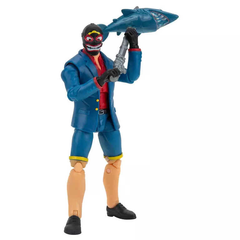 Fortnite Shark Henchman 4 Inch Figure with 28 Points of Articulation