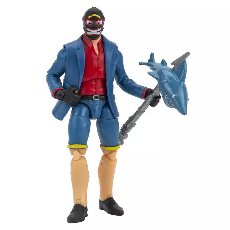 Fortnite Shark Henchman 4 Inch Figure with 28 Points of Articulation