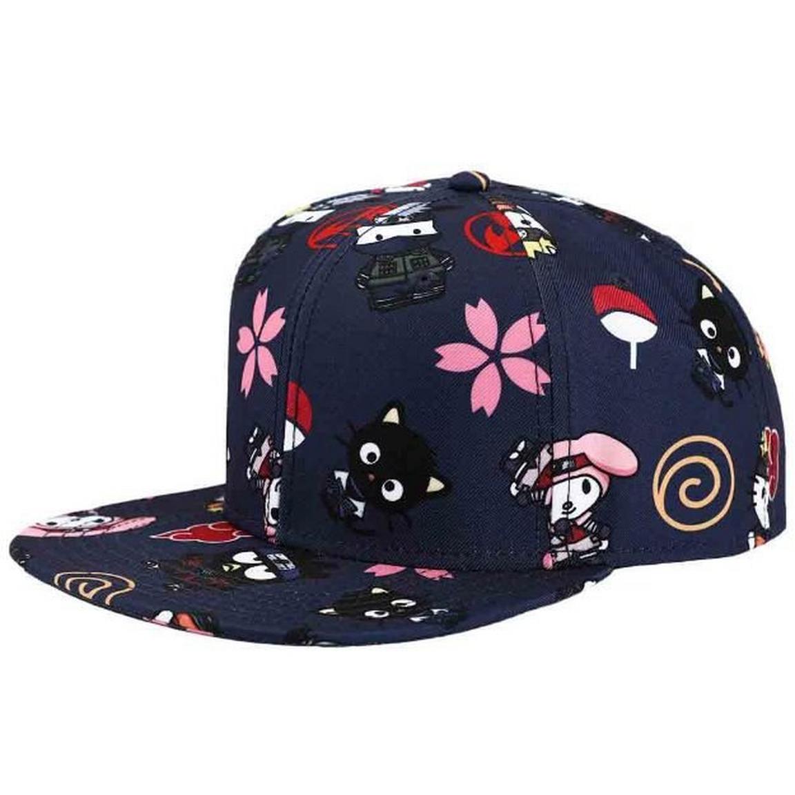 Naruto X Sanrio Limited Edition AOP Snapback Hat By Bioworld