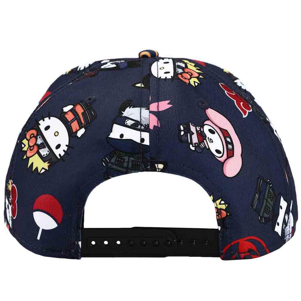 Naruto X Sanrio Limited Edition AOP Snapback Hat By Bioworld