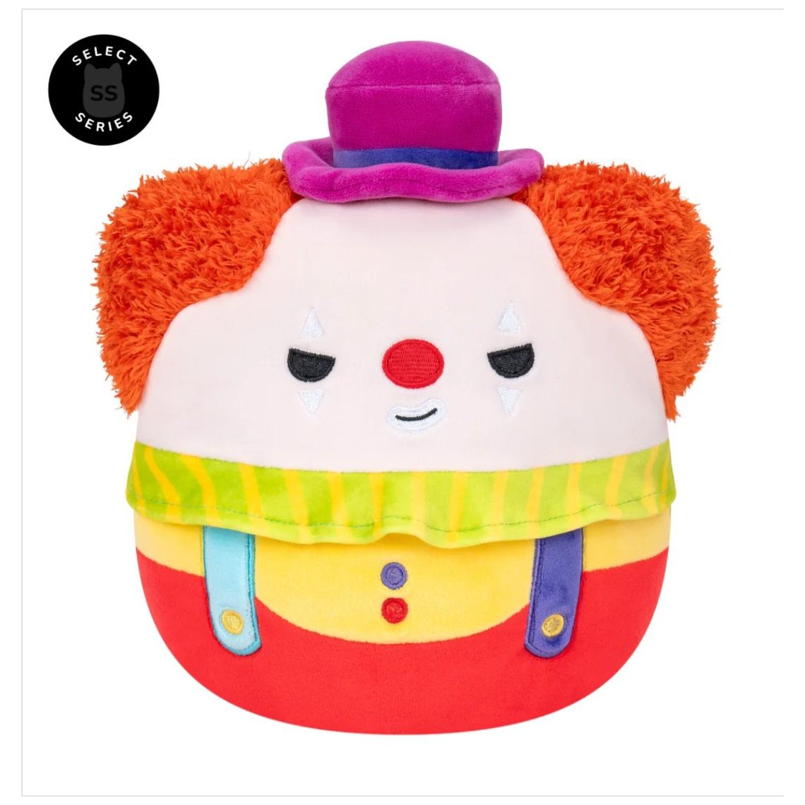 Squishmallows Mischievous Bimbi the Clown 8 Inch Rare Select Series