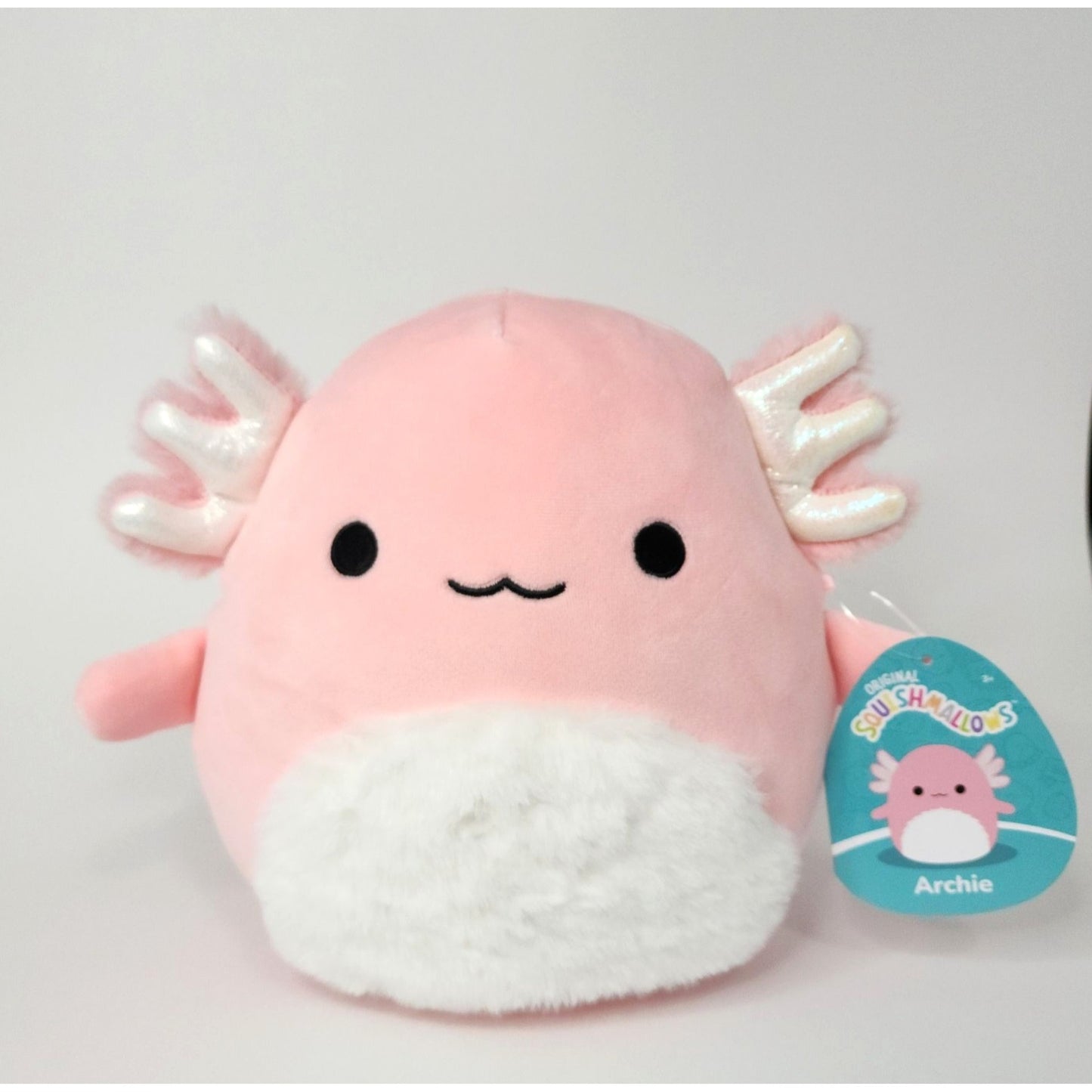 Original Squishmallows Archie Pink Axolotl 8 inch Cracker Barrel Exclusive