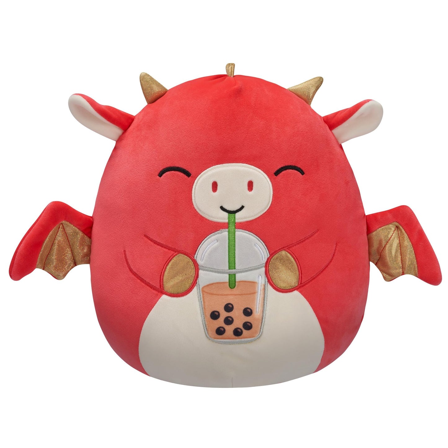 Squishmallows Baiden the Dragon with Boba Drink 5 Inch