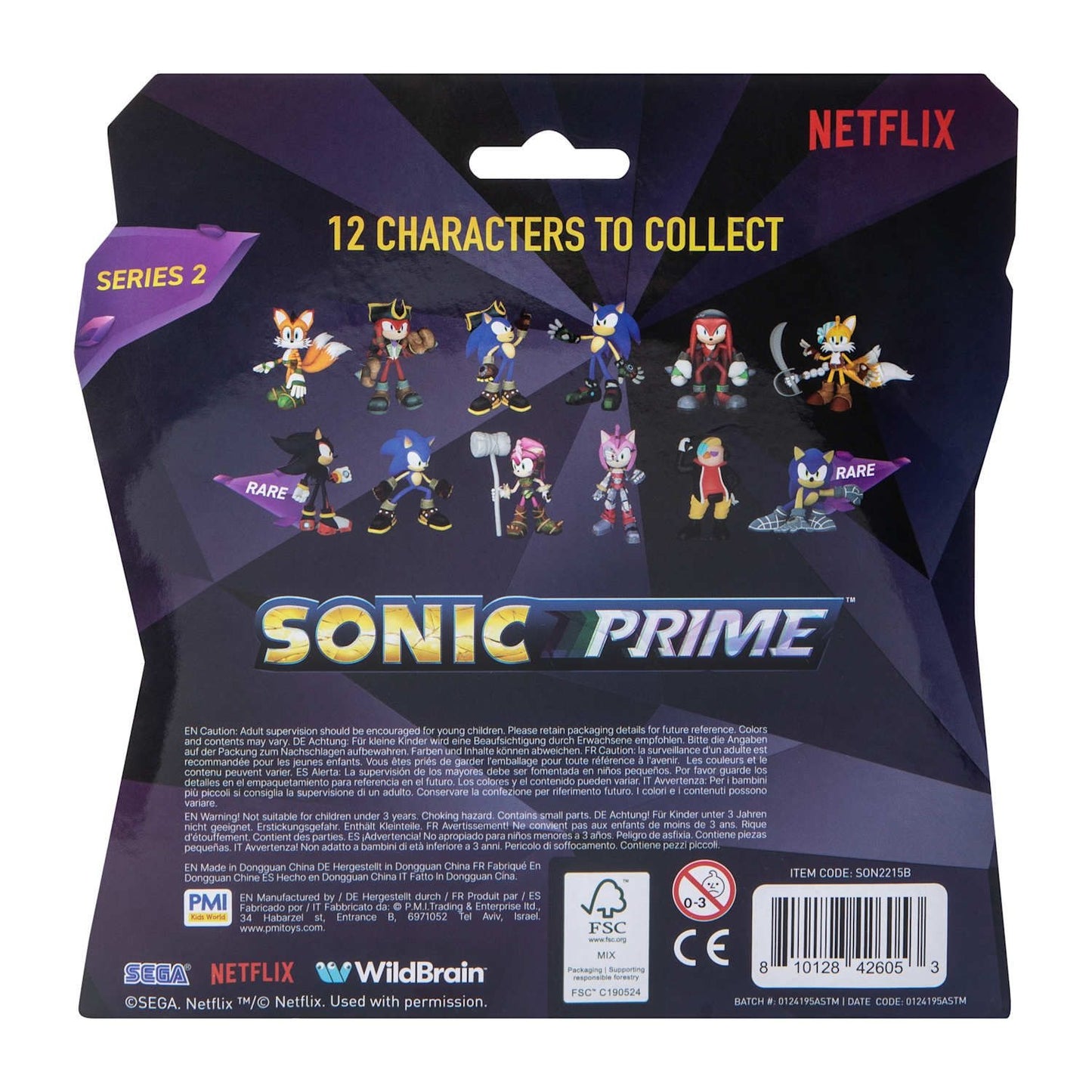 Netflix Sonic Prime Sonic and Shadow Collectible Figures 2 pack