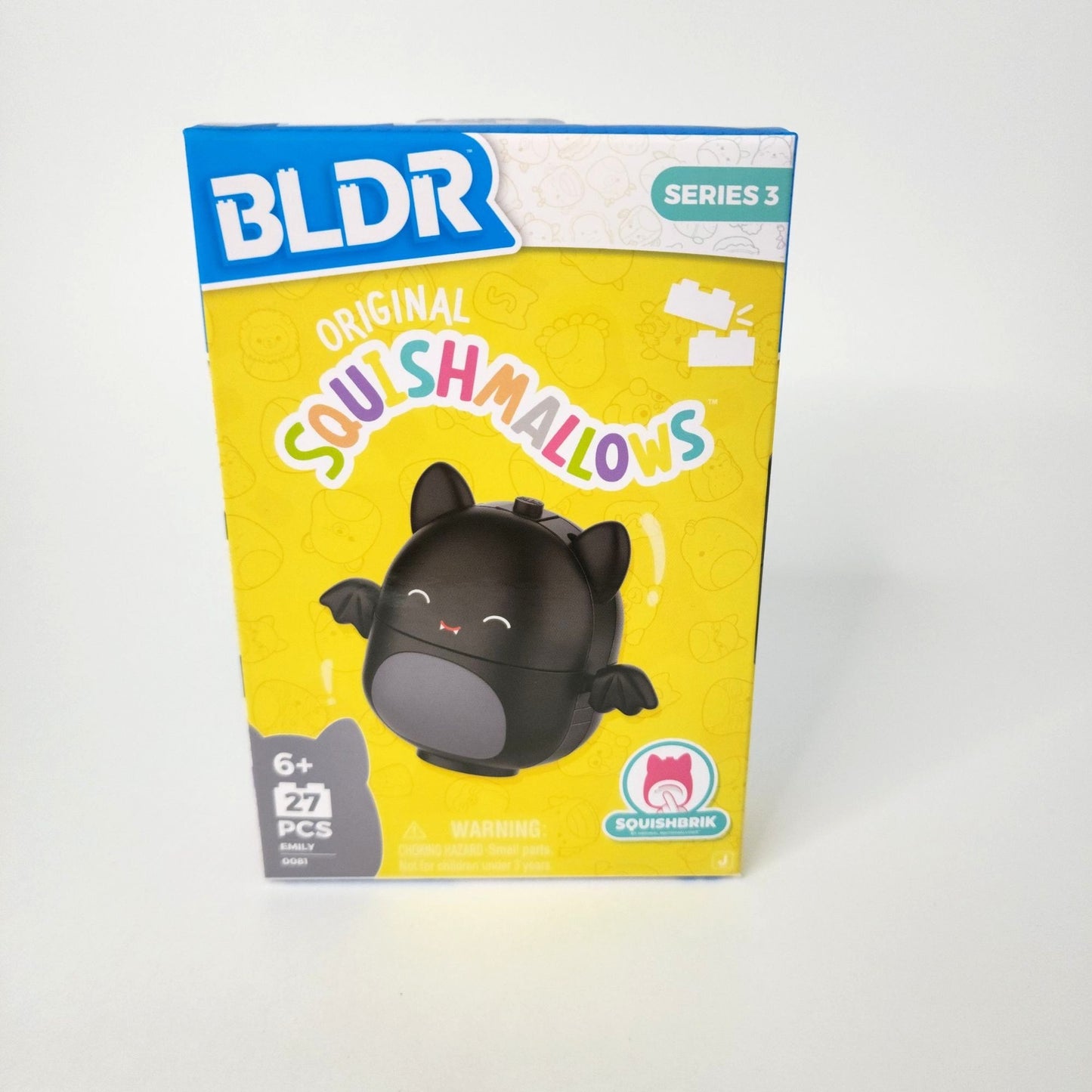 BLDR Series 3 Original Squishmallows Buildable Emily The Bat Toy Set 27 Pcs