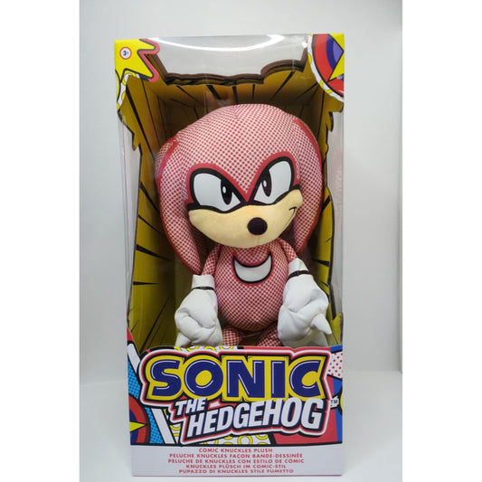 Comic Knuckles 15" Plush Sonic The Hedgehog Collectible By Jakks