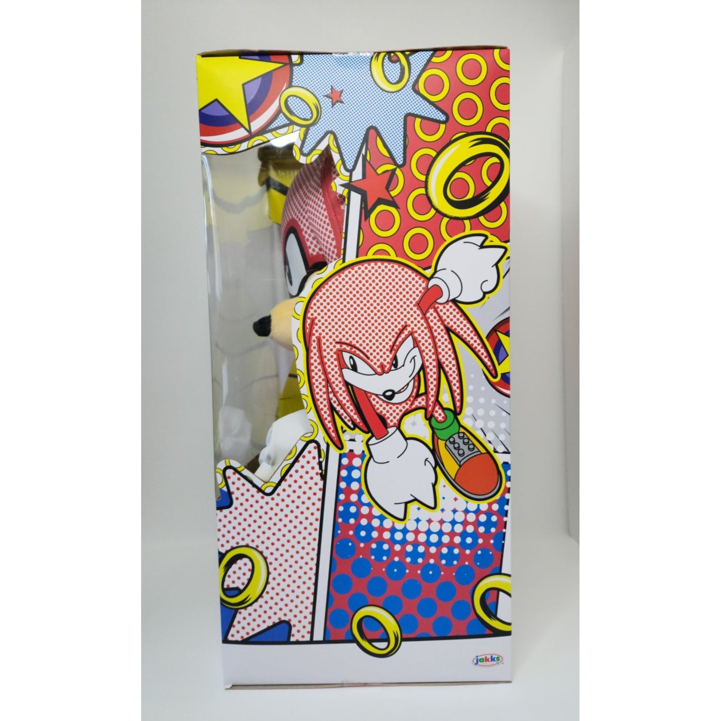 Comic Knuckles 15" Plush Sonic The Hedgehog Collectible By Jakks