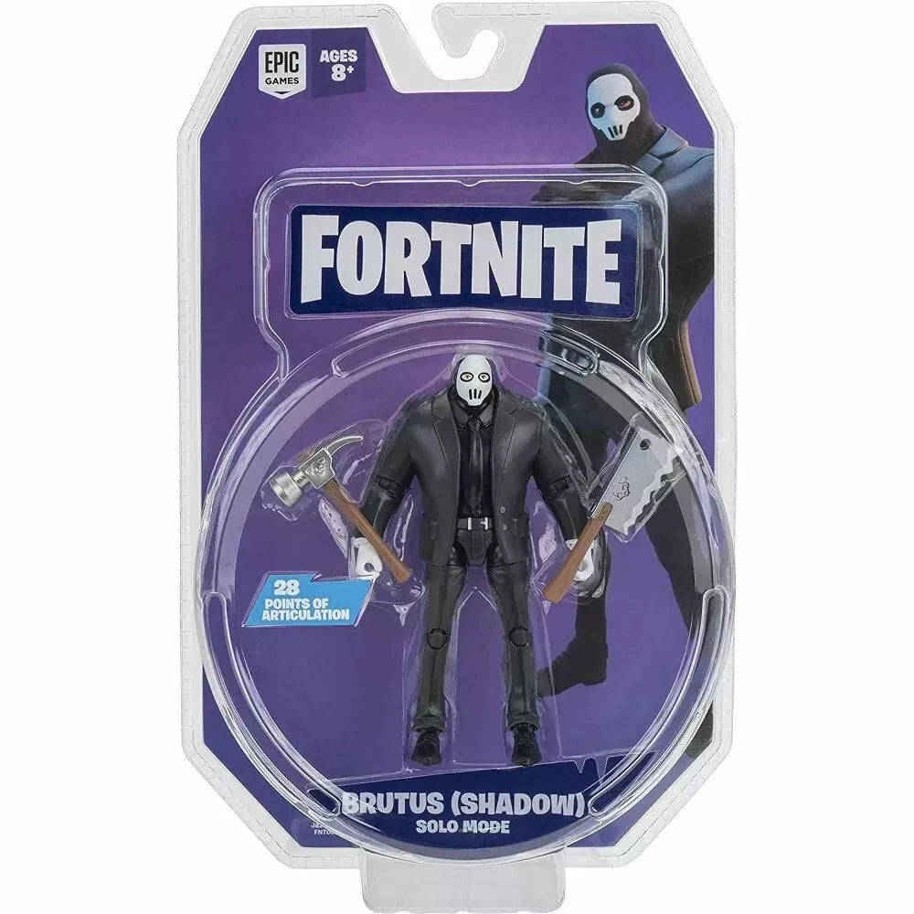 Fortnite Brutus Shadow 4 Inch Figure with 28 Points of Articulation