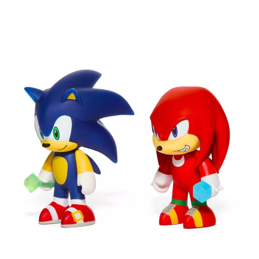 Sega Sonic the Hedgehog 3 Inch Sonic and Knuckles Premium Vinyl Figure 2 Pack