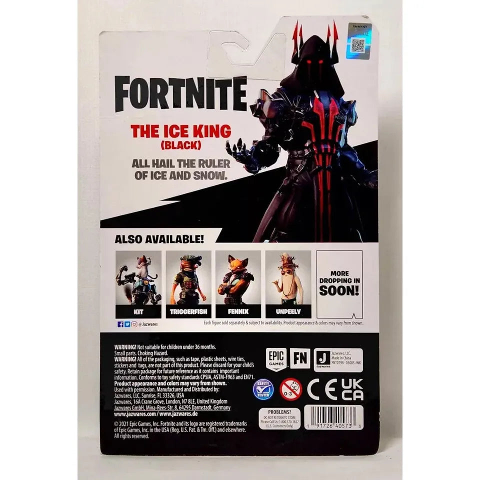 Fortnite Ice King Black 4 Inch Figure with 28 Points of Articulation