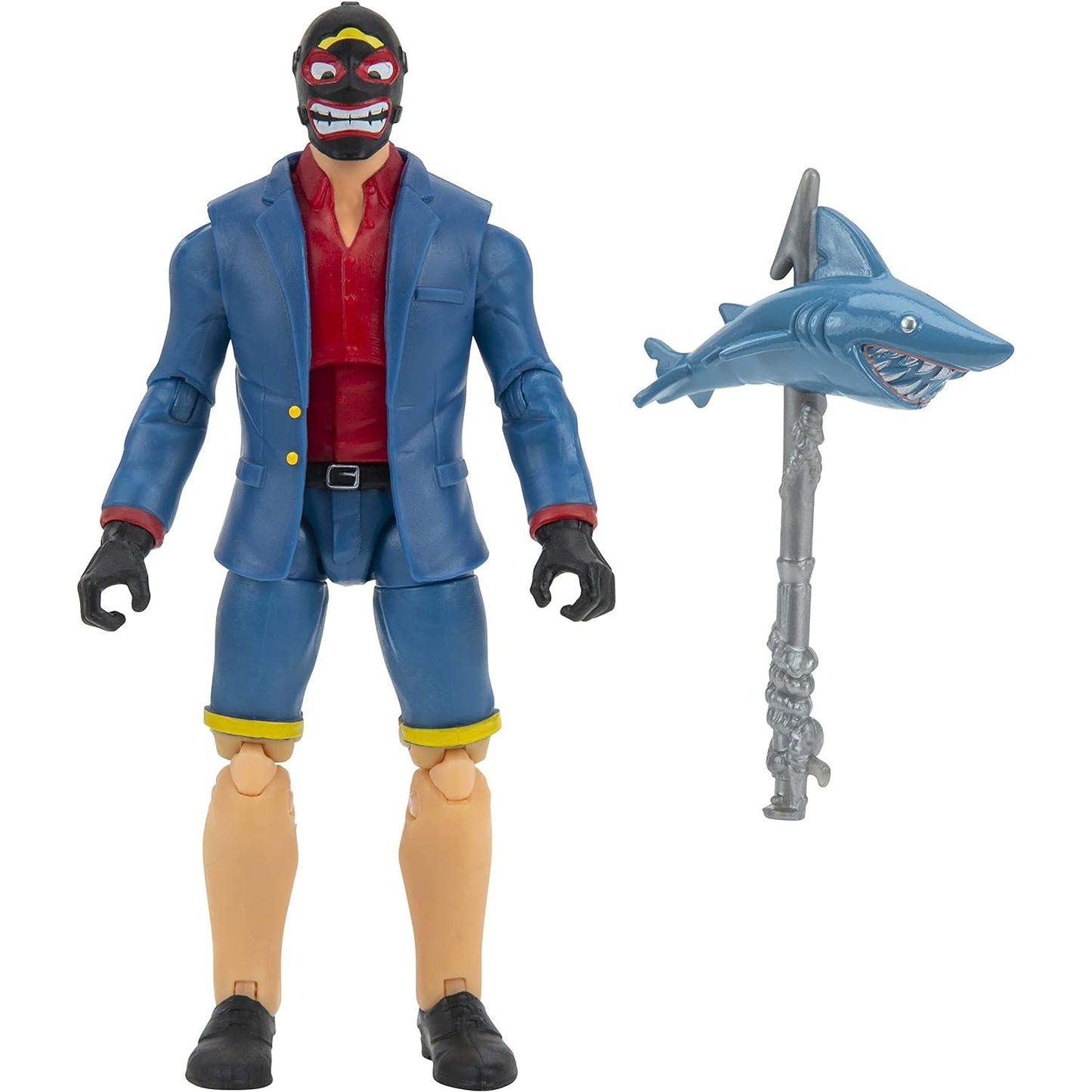 Fortnite Shark Henchman 4 Inch Figure with 28 Points of Articulation