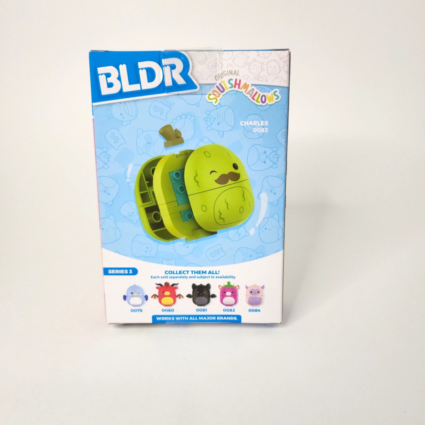 Original Squishmallows BLDR Series 3 Charles The Pickle 23-Piece Buildable Toy For Ages 6+